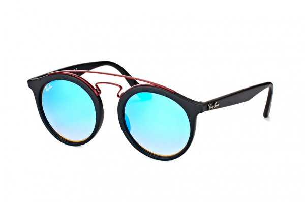   Ray-Ban New Gatsby I RB4256-6252-B7 Black/Red |  Gradient Blue