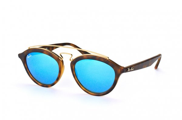   Ray-Ban New Gatsby II RB4257-6092-55 Matt Havana | APX Blue Mirror