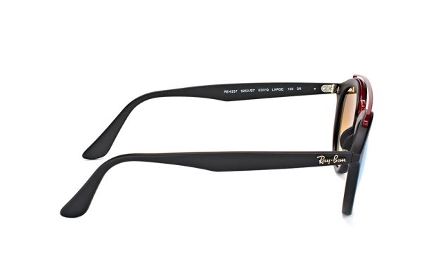   Ray-Ban New Gatsby II RB4257-6252-B7 Black/Red |  Gradient Blue