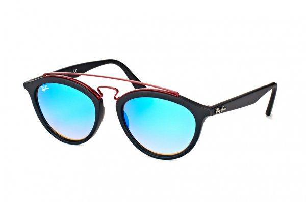   Ray-Ban New Gatsby II RB4257-6252-B7 Black/Red |  Gradient Blue