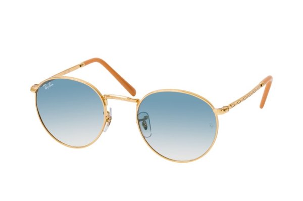   Ray-Ban New Round RB3637-001-3F Arista | Light Blue Gradient