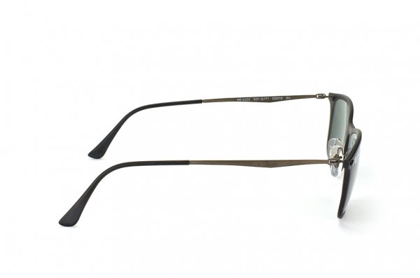   Ray-Ban New Wayfarer LightRay RB4225-601S-71 Matt Black| APX Grey/Green 