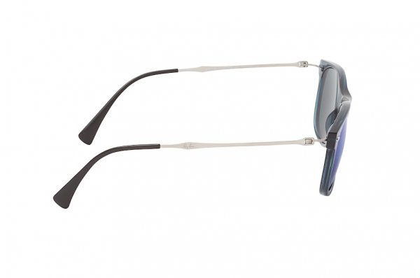   Ray-Ban New Wayfarer LightRay RB4318-656-55 Blue | Blue Mirror