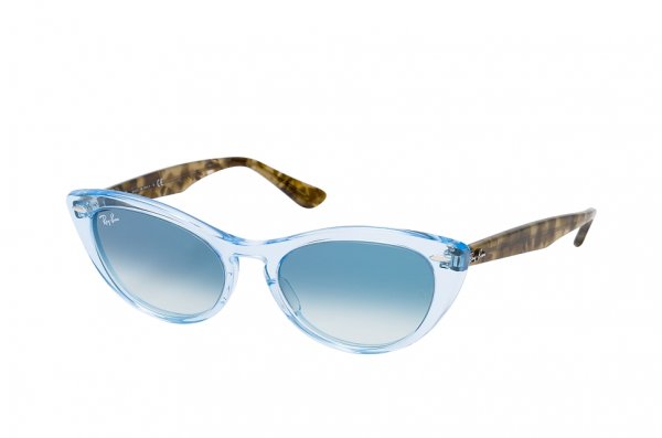   Ray-Ban Nina RB4314N-1283-3F Transparent  Blue / Havana | Gradient Blue
