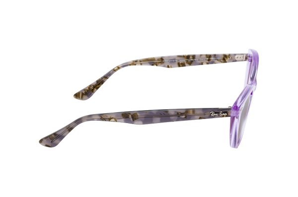   Ray-Ban Nina RB4314N-1284-43 Transparent  Violet / Striped Grey | Deep Gradient Brown