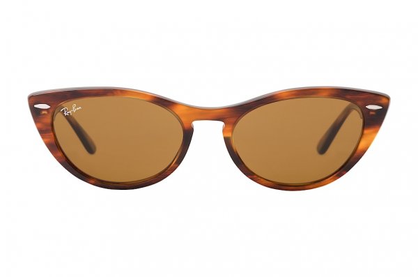   Ray-Ban Nina RB4314N-954-33 Striped Brown | Natural Brown (B-15XLT)
