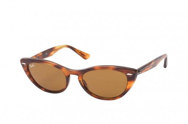   Ray-Ban Nina RB4314N-954-33 Striped Brown | Natural Brown (B-15XLT)