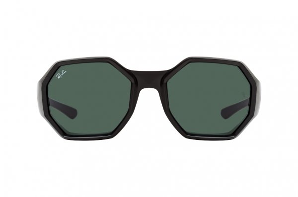   Ray-Ban Octagon RB4337-601-71 Black | Natural Green