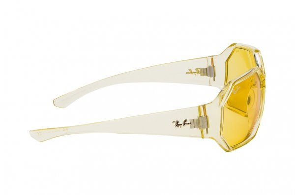   Ray-Ban Octagon RB4337-6540-Q1 Transparent Yellow | Yellow to Green Photochromatic