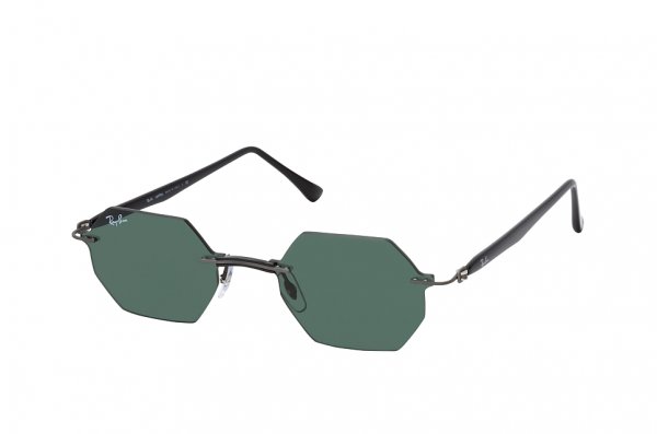   Ray-Ban Octagonal LightRay RB8061-154-71 Gunmetal | Green