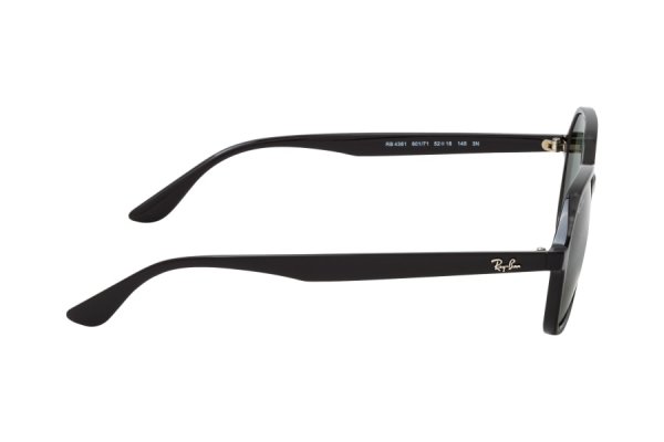   Ray-Ban Octagonal RB4361-601-71 Black | Natural Green