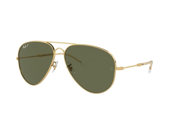   Ray-Ban Old Aviator RB3825-001-58 Arista | Natural Green Polarized