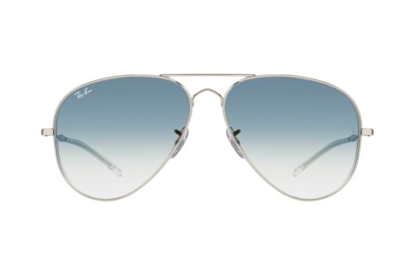   Ray-Ban Old Aviator RB3825-003-3F Silver | Light Blue Gradient