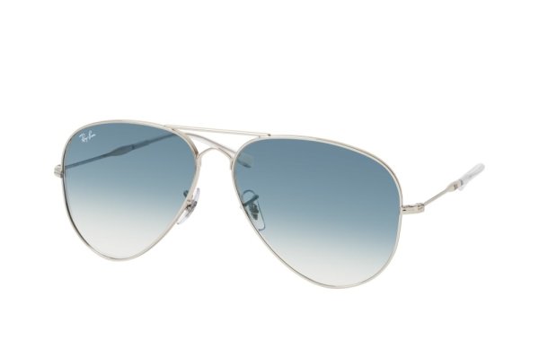   Ray-Ban Old Aviator RB3825-003-3F Silver | Light Blue Gradient
