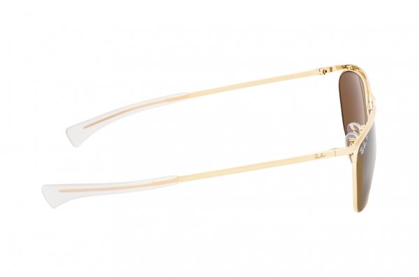   Ray-Ban Olympian II Deluxe RB3619-9196-57 Arista | Natural Brown Polarized