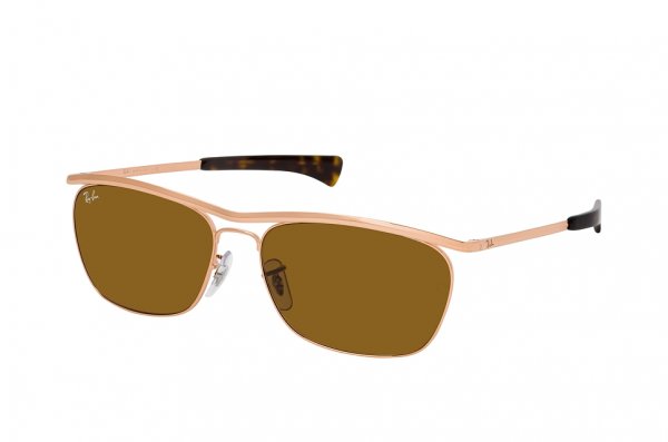   Ray-Ban Olympian II Deluxe RB3619-9202-33 Bronze | Natural Brown