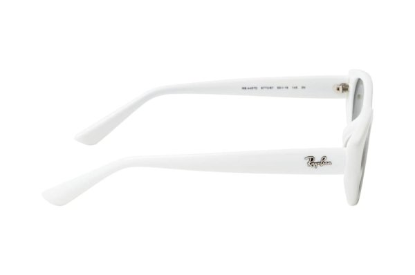   Ray-Ban Oval Bio-Based RB4457D-6772-87 White | Dark Grey