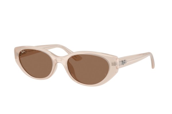   Ray-Ban Oval Bio-Based RB4457D-6786-73 Transparent Light Beige | Light Brown