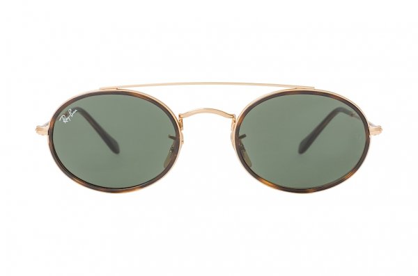   Ray-Ban Oval Double Bridge RB3847N-9121-31 Arista | Dark Green