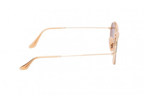   Ray-Ban Oval Double Bridge RB3847N-9124-43 Dark Arista | Brown Gradient