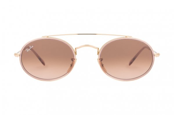   Ray-Ban Oval Double Bridge RB3847N-9125-A5 Dark Arista | Light Brown Gradient