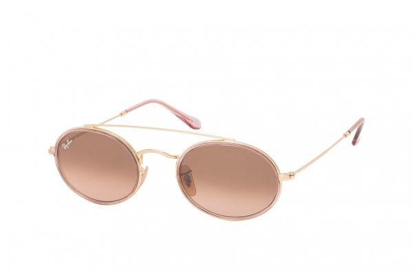   Ray-Ban Oval Double Bridge RB3847N-9125-A5 Dark Arista | Light Brown Gradient