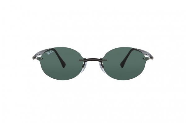   Ray-Ban Oval LightRay RB8060-154-71 Gunmetal | Green