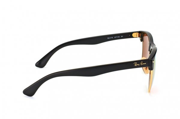   Ray-Ban Oversized Clubmaster RB4175-877-Z2 Matte Black/ Arista | Light Pink  Mirror