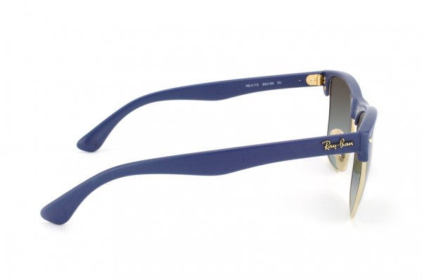   Ray-Ban Oversized Clubmaster RB4175-880-96 Matt Blue | Blue Faded Brown