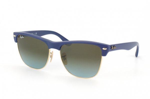   Ray-Ban Oversized Clubmaster RB4175-880-96 Matt Blue | Blue Faded Brown