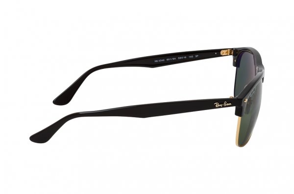   Ray-Ban Oversized Clubmaster RB4342-601-9A Black | Natural Green Polarized