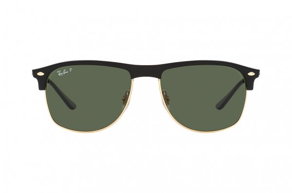   Ray-Ban Oversized Clubmaster RB4342-601-9A Black | Natural Green Polarized
