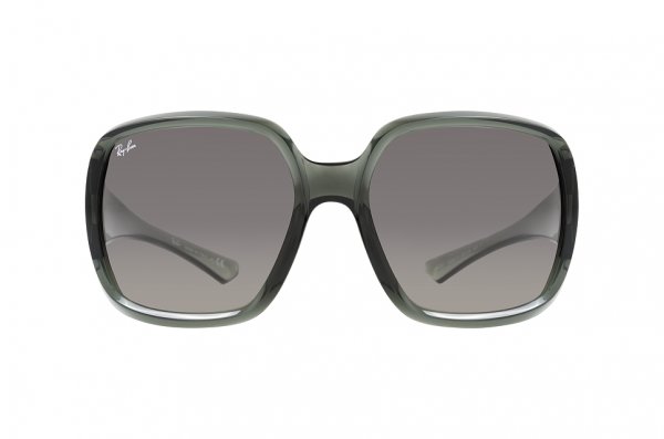 Sunglasses Ray-Ban Powderhorn RB4347-6530-11 Transparent Dark Grey | Light Grey Gradient