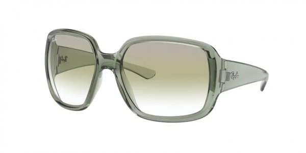   Ray-Ban Powderhorn RB4347-6532-0N Transparent Light Green | Light Green Gradient