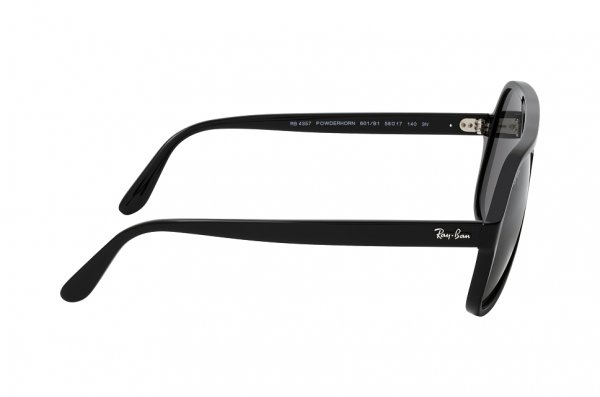 Sunglasses Ray-Ban Powderhorn RB4357-601-B1 Black | Dark Grey