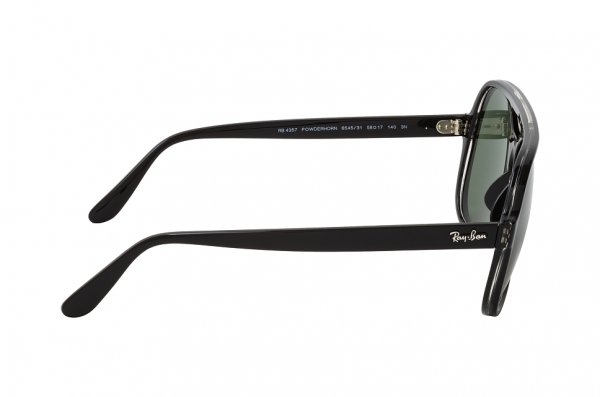 Sunglasses Ray-Ban Powderhorn RB4357-6545-31 Black | Natural Green