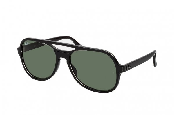 Sunglasses Ray-Ban Powderhorn RB4357-6545-31 Black | Natural Green