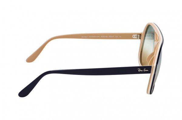 Sunglasses Ray-Ban Powderhorn RB4357-6548-GD Blue / White | Light Blue Gradient 