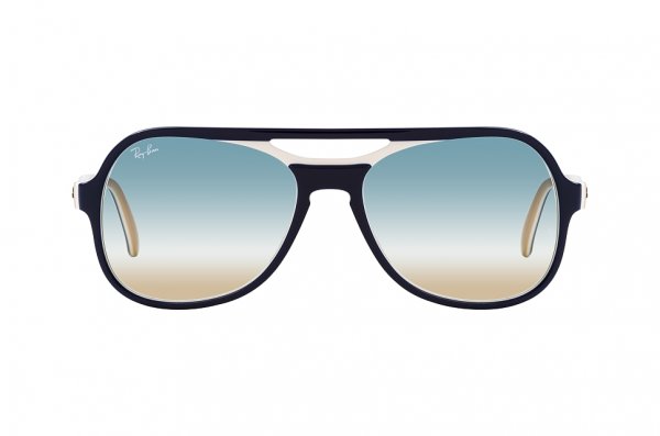Sunglasses Ray-Ban Powderhorn RB4357-6548-GD Blue / White | Light Blue Gradient 