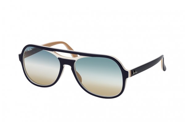 Sunglasses Ray-Ban Powderhorn RB4357-6548-GD Blue / White | Light Blue Gradient 