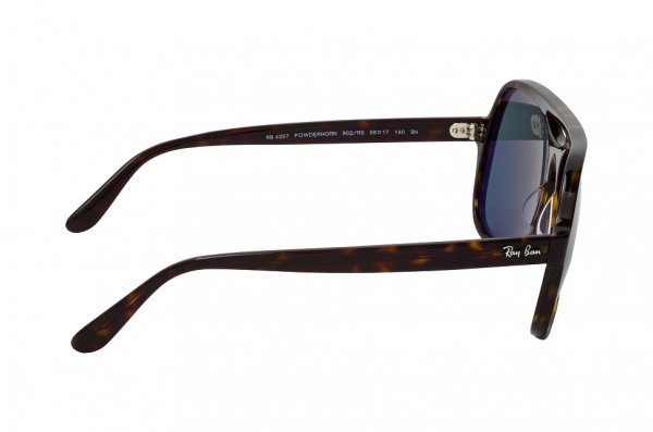 Sunglasses Ray-Ban Powderhorn RB4357-902-R5 Dark Havana | Dark Blue