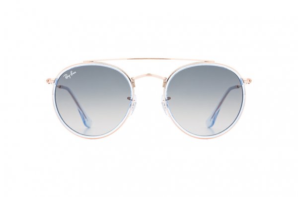   Ray-Ban Round Double Bridge RB3647N-9067-71 Dark Arista | Grey/Green