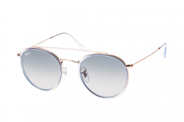   Ray-Ban Round Double Bridge RB3647N-9067-71 Dark Arista | Grey/Green
