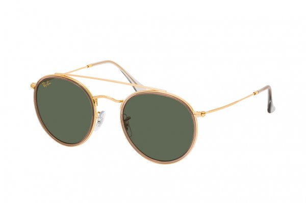   Ray-Ban Round Double Bridge RB3647N-9210-31 Arista | Natural Green