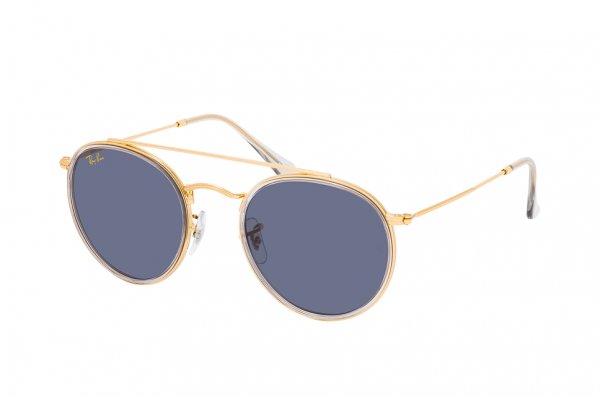  Ray-Ban Round Double Bridge RB3647N-9210-R5 Arista | Dark Blue