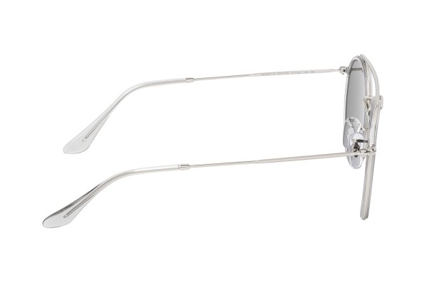   Ray-Ban Round Double Bridge RB3647N-9211-B1 Silver | Dark Grey