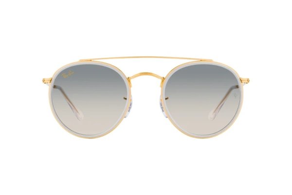   Ray-Ban Round Double Bridge RB3647N-9236-32 Arista / White | Gradient Grey