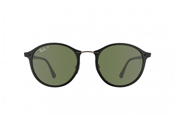  Ray-Ban Round II LightRay RB4242-601S-9A Black| APX Grey/Green Polarized