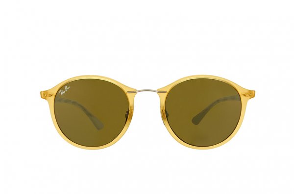   Ray-Ban Round II LightRay RB4242-6199-73 Yellow | Brown/Green