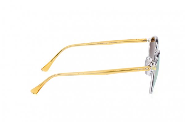   Ray-Ban Round II LightRay RB4242-6288-B9 Transparent White / Yellow | Pink/ Ligh Brown